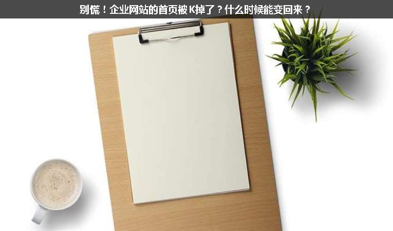 別慌！企業(yè)網(wǎng)站的首頁被K掉了？什么時候能變回來？